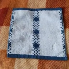 Ralph Lauren タオルハンカチ ホワイト・ブルー