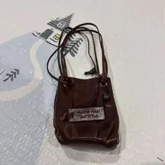MARCO MASI ブラウンレザーショルダーバッグ