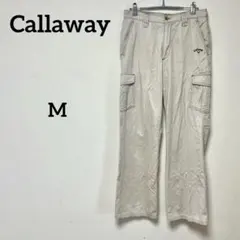 Callaway キャロウェイ カーゴパンツ ベージュ ゴルフパンツ ロゴ刺繍のサムネイル