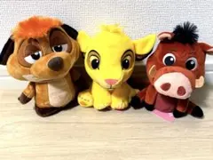 ライオンキング moipon エクストラぬいぐるみ　シンバ　プンバァ　ティモン