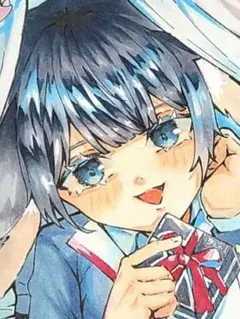 手描きイラスト 色紙 オリジナル