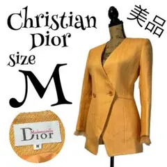 【最高級】【M】Christian Dior ノーカラージャケット レディース