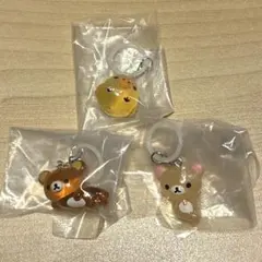 リラックマ　コリラックマ　キイロイトリ　めじるしアクセサリー　ガチャガチャ