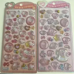 My Melody & Hello Kitty うるちゅるポップシール 2セット