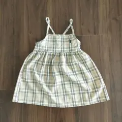 イーストボーイ　チェック柄 ジャンバースカート