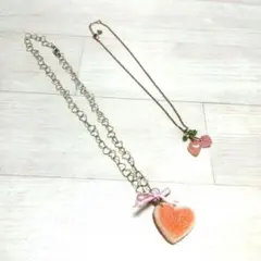 新品未使用MILKチョコレートネックレス ゴールド×レッド - メルカリ