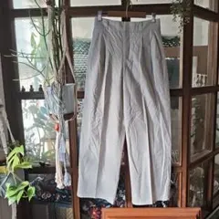 GU ベージュ　 ワイドパンツ　M