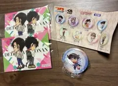 名探偵コナン ×くら寿司　缶バッジ&シール2枚セット　ハイウェイの堕天使