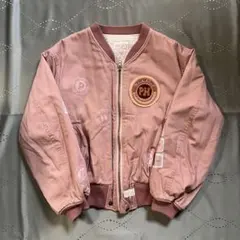 古着 ヴィンテージピンクハウス 90s ワッペンブルゾン キルティングジャケット