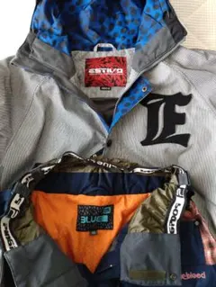 ESTIVO スノーボードウェア BLUE BLOODパンツ上下セット　メンズ