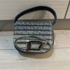 DIESEL 1DR デニムミニショルダーバッグ