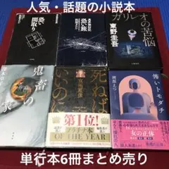 話題の人気小説6冊まとめ売り　東野圭吾・京極夏彦・松原タニシ・深木章子・岡部えつ