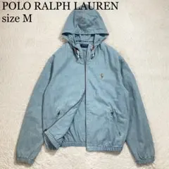 美品 ポロラルフローレン インディゴ シャンブレー ジャケット ポニーロゴ