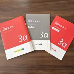 明光義塾 中3 講習テキスト 3α 国語 マスターplus 3冊セット