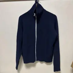 【未着用】ユニクロC ミラノリブフルジップカーディガン ネイビー XL