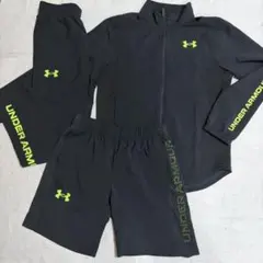 UNDER ARMOUR　トップス・ハーフパンツ・ロングパンツ3点セット