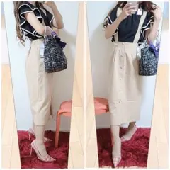 新品コーデセット売り✨　rady ロペピクニック　ワンウェイ　ヘザー　イング　黒