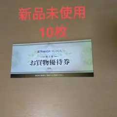 ヤマダ電気　　お買物優待券 　10枚　ヤマダホールディングス