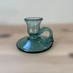 アンティークガラス製キャンドルホルダー
