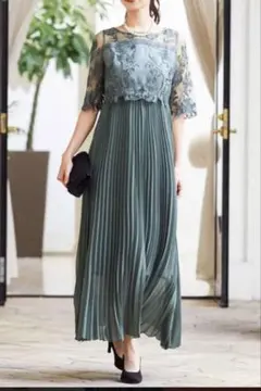 新品タグ付きDorry Dollレース切り替えプリーツドレス 結婚式