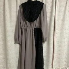 量産型 地雷系 パープル レース ロングワンピース