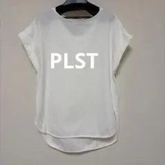 PLST ホワイト 半袖 カットソー Tシャツ　Lのサムネイル