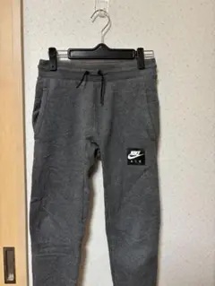 NIKE AIRスウェットロングパンツ　グレーM140-150