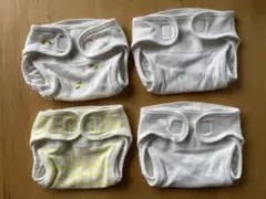 【美品】綿100%布おむつカバー　50サイズ　4枚セット