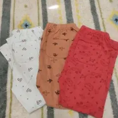 キッズ パンツ　レギンス　 3点セット 乗り物柄　ユニクロ
