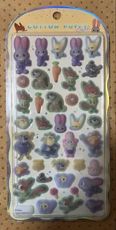 ★国内正規品★ コットンパフィーシール　ズートピア