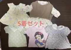 女の子春夏物まとめ売り5枚セット 90