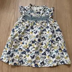 【美品す】BeBe 花柄ワンピース 80cmのサムネイル