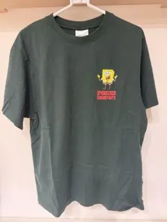 SpongeBob SquarePants 半袖Tシャツ ダークグリーン L