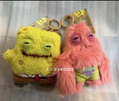 新品 ファグラー×スポンジボブ　スポンジ パトリック　ぬいぐるみ　キーリング