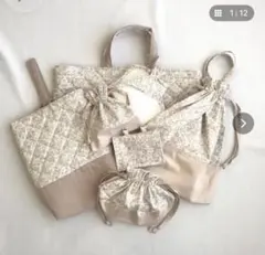 ハンドメイド　リバティ　入園　入学7点セット