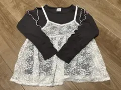 キッズレディース Girl ガール 120cm セットキャミワンピ