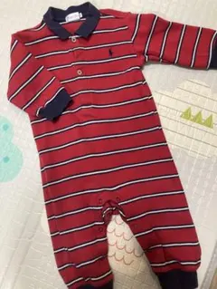 ラルフローレン ストライプロンパース 70cm