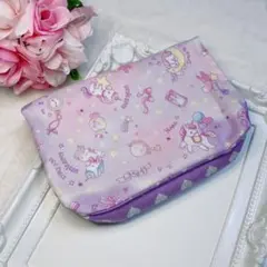 月 ユニコーン パープルハート 移動ポケット