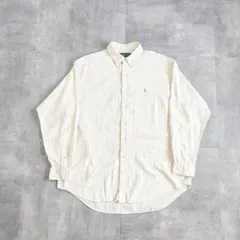 90s Ralph Lauren BLAKE コットンリネン ボタンダウンシャツ