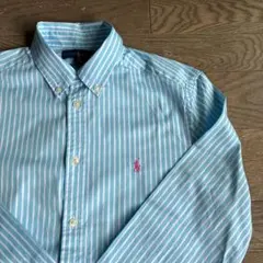 Ralph Lauren ストライプ 長袖シャツ ボタンダウン　XL 170のサムネイル