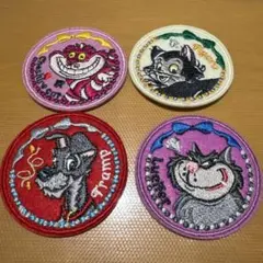 ディズニー　刺繍ステッカー　4枚 セリア