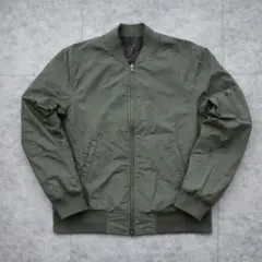 ナノユニバース リバーシブル MA-1 カモフラ柄 カーキ フライトジャケット