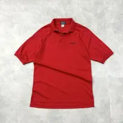 美品 90s USA製 Budweiser 刺繍ポロシャツ 赤M 企業ロゴ古着のサムネイル