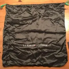 TOMMY HILFIGER 黒 サテン 巾着
