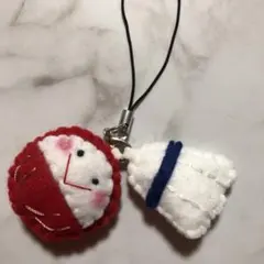 大きいバドミントンシャトルだるまお守り　ハンドメイド　フェルト バドミントンシャトル＆だるまお守り ハンドメイド フェルト - メルカリ