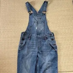 サロペット デニム オーバーオールギャップキッズGAPkidsダメージ青紺