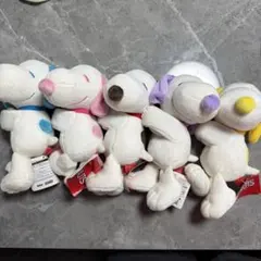 スヌーピー カラフル巻きつきぬいぐるみ 5種セットのサムネイル