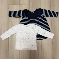 BeBe ベベ　ワンピース　H&M エイチアンドエム　セーター　ニット　2点