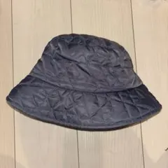 JEANASIS ネイビー バケットハット キルティング