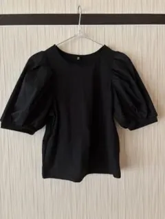 GU ブラック パフスリーブ Tシャツ S